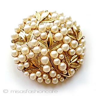 （画像用） ヴィンテージアクセサリー トリファリ　パール