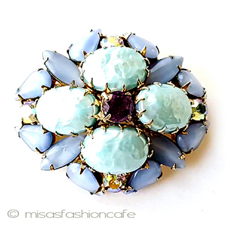 （画像用） ヴィンテージアクセサリー ブルー・バロックパール