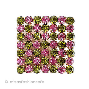 （画像用） ヴィンテージブローチ オーストリア製クリスタル