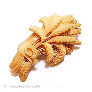 （画像用） アンティークジュエリー ベークライト製小麦の束