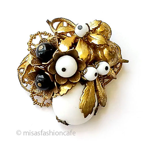 （画像用） スタンリーハグラー希少 Hagler.NYC 花ブローチ