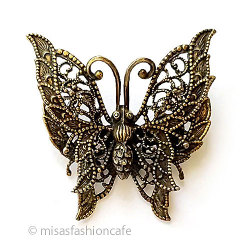 （画像用） アンティークジュエリー　 Sandor　蝶ブローチ