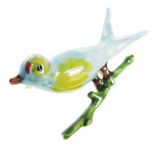 （画像用） Original By Robert ロバート鳥ブローチ