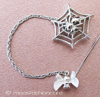 （画像用） Ｔｒｉｆａｒｉ　 トリファリ 蜘蛛の巣　ブローチ