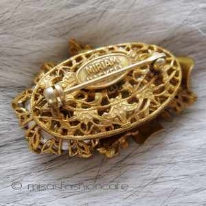 （画像用） Miriam Haskell ミリアムハスケル ブローチ