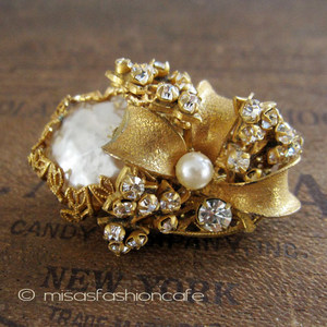 （画像用） Miriam Haskell ミリアムハスケル ブローチ