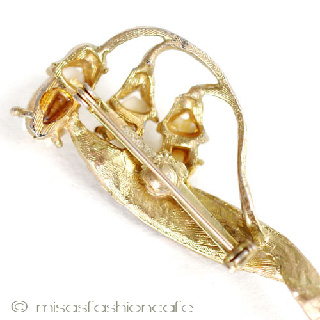 （画像用） 本象牙　アイボリー　 すずらん　ブローチ