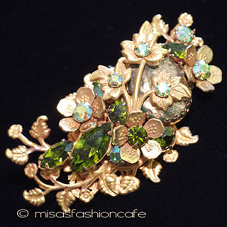 （画像用） Regency　リージェンシー バロックパール花ブローチ