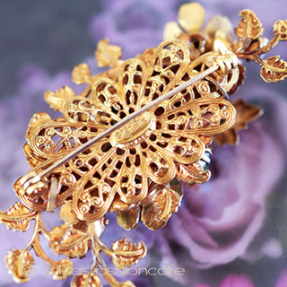 （画像用） Regency　リージェンシー バロックパール花ブローチ