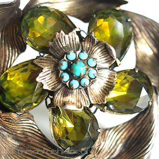 （画像用） ＳＡＮＤＯＲ　ブローチ オリーブ　フラワー