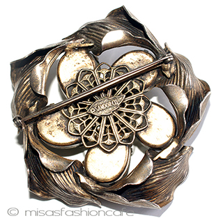 （画像用） ＳＡＮＤＯＲ　ブローチ オリーブ　フラワー