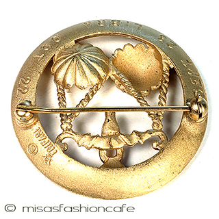 （画像用） Ｔｒｉｆａｒｉ　 トリファリ 天秤・てんびん座ブローチ