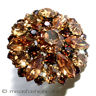 （画像用） オーストリア製ブローチ クリスタル・フラワー