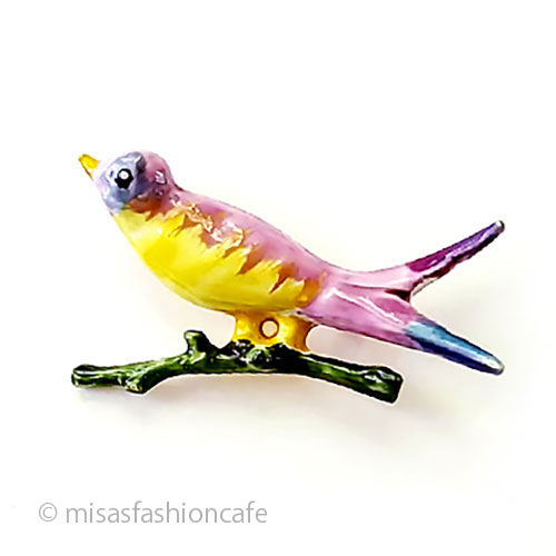 （画像用） Original By Robert 燕ツバメ　鳥ブローチ