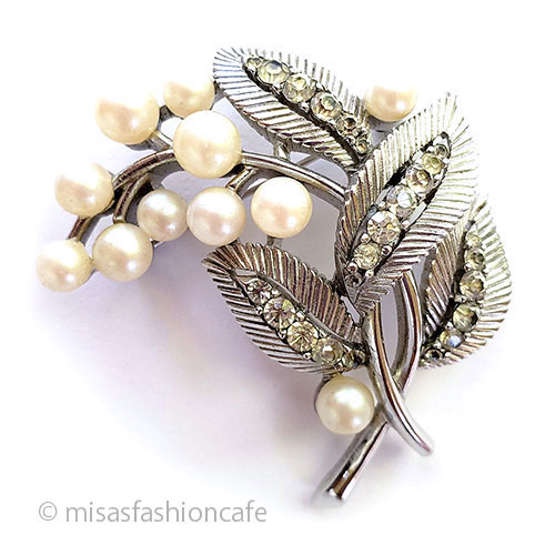 （画像用） Trifari　 トリファリ トリファリ　パールの花