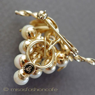 （画像用） 14Kgf　本真珠 ぶどう　ブローチ