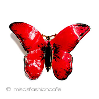 （画像用） Ｏｒｉｇｉｎａｌ　ｂｙ　Ｒｏｂｅｒｔ アゲハ蝶　ブローチ