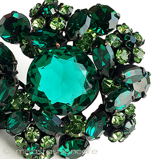 （画像用） Regencyリージェンシー クリスタルお花ブローチ