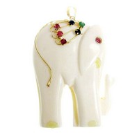 （画像用） 14K ルビー/サファイア エメラルド象牙ペンダント