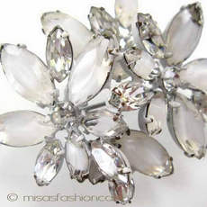 （画像用） Regencyリージェンシー 花クリスタル ブローチ