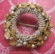 （画像用） Miriam Haskell ミリアムハスケル ブローチ