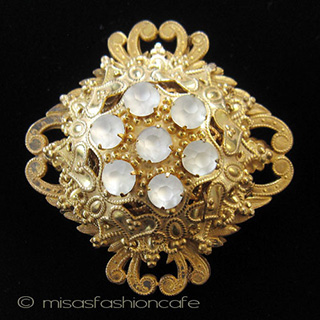 （画像用） Miriam Haskell ミリアムハスケル ブローチ