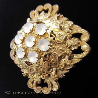 （画像用） Miriam Haskell ミリアムハスケル ブローチ