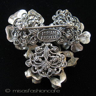 （画像用） Miriam Haskell ミリアムハスケル ブローチ