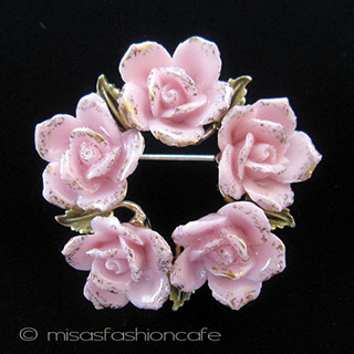 （画像用） ＣＯＲＯ　ブローチ　 　ローズ　リース