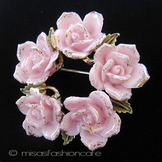 （画像用） ＣＯＲＯ　ブローチ　 　ローズ　リース