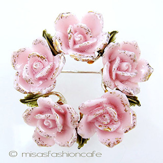 （画像用） ＣＯＲＯ　ブローチ　 　ローズ　リース