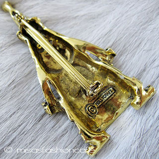 （画像用） Hollycraft刻印 ブローチ　 パールRS　サンタ