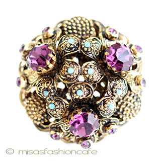 （画像用） お花ドーム　ブローチ