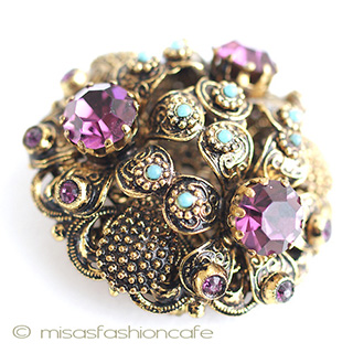 （画像用） お花ドーム　ブローチ