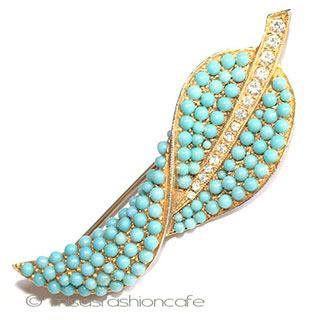 （画像用） Hattie Carnegie刻印 カーネギー　ブローチ