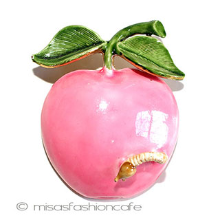 （画像用） Original by Robert　林檎 アップル　ブローチ