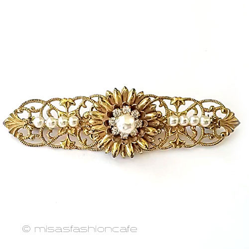 （画像用） ミリアムハスケル刻印 お花・バロックパール