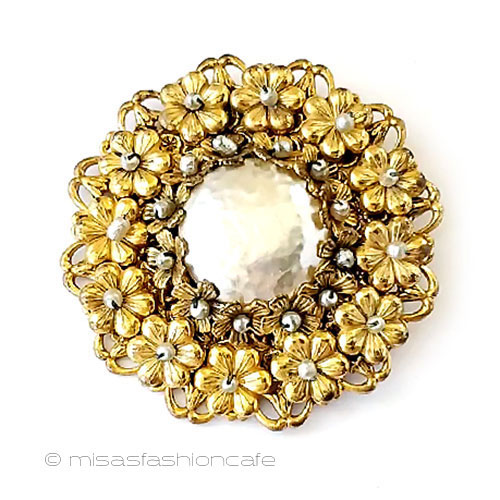 （画像用） ミリアムハスケル　刻印 バロックパール花リース