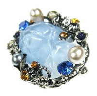 （画像用） アートガラス　ブローチ