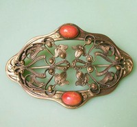 （画像用） アールヌーヴォー　ブローチ