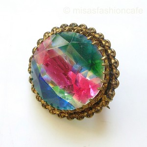 （画像用） アイリス グラス ブローチ