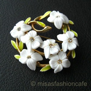 （画像用） ART アート刻印　 フラワーガーデン ブローチ