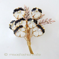 （画像用） すみれのブーケ　ブローチ