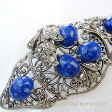 （画像用） ガラス銀葉　ブローチ