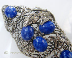 （画像用） ガラス銀葉　ブローチ