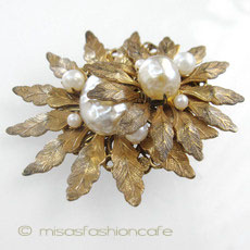 （画像用） Miriam Haskell ミリアムハスケル ブローチ