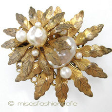 （画像用） Miriam Haskell ミリアムハスケル ブローチ