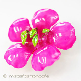 （画像用） Original By Robert　 エナメルお花ブローチ