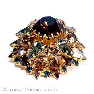 （画像用） Ａｕｓｔｒｉａ　オーストリア クリスタル　星ブローチ