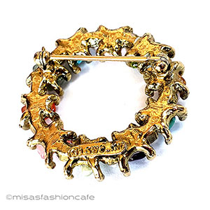 （画像用） SWOBODA　スワボダ 真珠・天然石の花リース